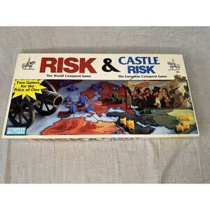Risk and Castle Risk Parker Brothers 1990 Vintage No. 0042 Complete